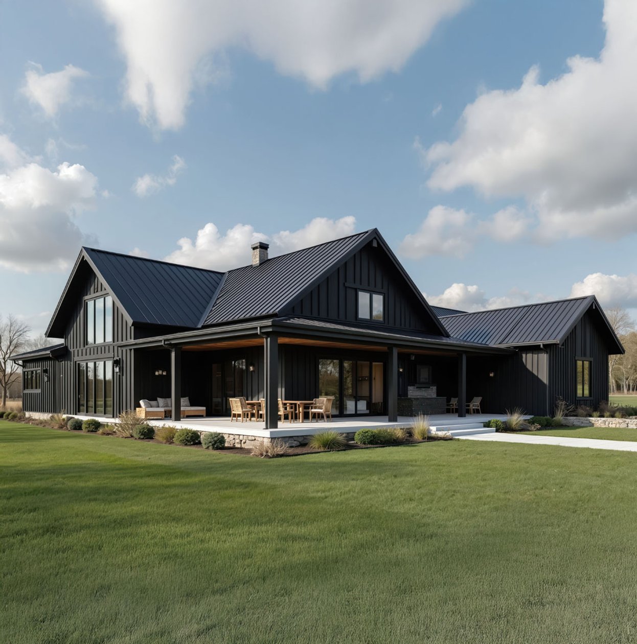 metal siding on home